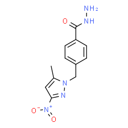 ChemSpider 2D Image | 4-[(5-methyl-3-nitropyrazol-1-yl)methyl]benzohydrazide | C12H13N5O3