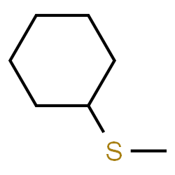 ChemSpider 2D Image | (Methylthio)cyclohexane | C7H14S