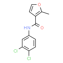 ChemSpider 2D Image | N-(3,4-Dichlorophenyl)-2-methyl-3-furamide | C12H9Cl2NO2