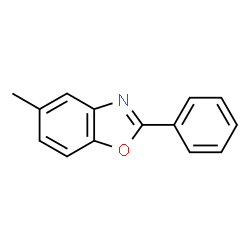 ChemSpider 2D Image | 2-Phenyl-5-methylbenzoxazole | C14H11NO
