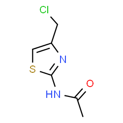 ChemSpider 2D Image | 2-Acetamido-4-(chloromethyl)thiazole | C6H7ClN2OS