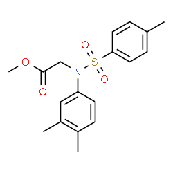 ChemSpider 2D Image | Methyl N-(3,4-dimethylphenyl)-N-[(4-methylphenyl)sulfonyl]glycinate | C18H21NO4S
