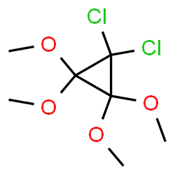 ChemSpider 2D Image | 1,1-Dichloro-2,2,3,3-tetramethoxycyclopropane | C7H12Cl2O4