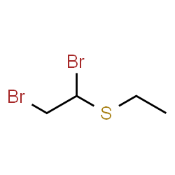 ChemSpider 2D Image | 1,2-Dibromo-1-(ethylsulfanyl)ethane | C4H8Br2S