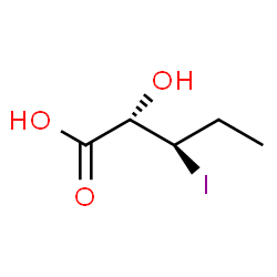 ChemSpider 2D Image | (2S,3R)-2-Hydroxy-3-iodopentanoic acid | C5H9IO3