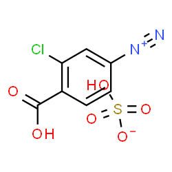 ChemSpider 2D Image | 4-Carboxy-3-chlorobenzenediazonium hydrogen sulfate | C7H5ClN2O6S
