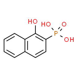 ChemSpider 2D Image | (1-Hydroxy-2-naphthyl)phosphonic acid | C10H9O4P