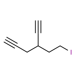 ChemSpider 2D Image | 3-(2-Iodoethyl)-1,5-hexadiyne | C8H9I