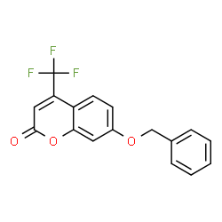 ChemSpider 2D Image | 7-benzyloxy-4-trifluoromethylcoumarin | C17H11F3O3