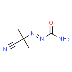 ChemSpider 2D Image | 2-(Carbamoylazo)isobutyronitrile | C5H8N4O