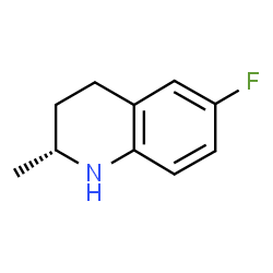 ChemSpider 2D Image | (+)-6-Fluoro-1,2,3,4-tetrahydro-2-methylquinoline | C10H12FN