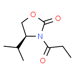 ChemSpider 2D Image | (S)-3-Propionyl-4-isopropyl-2-oxazolidinone | C9H15NO3