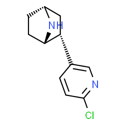 ChemSpider 2D Image | (1S,2R,4R)-2-(6-Chloro-3-pyridinyl)-7-azabicyclo[2.2.1]heptane | C11H13ClN2