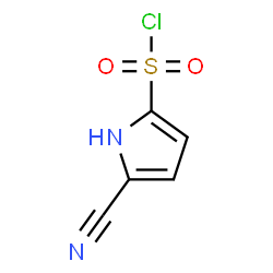 ChemSpider 2D Image | 5-Cyano-1H-pyrrole-2-sulfonyl chloride | C5H3ClN2O2S