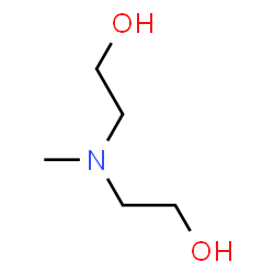 ChemSpider 2D Image | Methyl diethanolamine | C5H13NO2