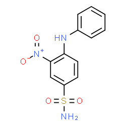 ChemSpider 2D Image | 4-Anilino-3-nitrobenzenesulfonamide | C12H11N3O4S