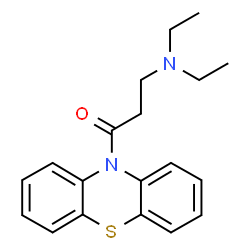 ChemSpider 2D Image | 10-(.beta.-Diethylaminopropionyl)phenothiazine | C19H22N2OS