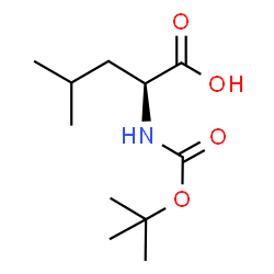 ChemSpider 2D Image | N-(tert-Butoxycarbonyl)-L-leucine | C11H21NO4