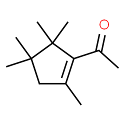 ChemSpider 2D Image | 2-acetyl-1,3,3,4,4-pentamethylcyclopentene | C12H20O