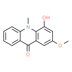 ChemSpider 2D Image | 4-Hydroxy-2-methoxy-10-methyl-9(10H)-acridinone | C15H13NO3