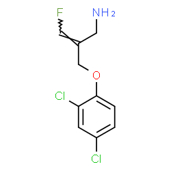 ChemSpider 2D Image | (2E)-2-[(2,4-Dichlorophenoxy)methyl]-3-fluoro-2-propen-1-amine | C10H10Cl2FNO