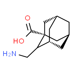 ChemSpider 2D Image | (1s,3s,5R,7S)-2-(Aminomethyl)-1-adamantanecarboxylic acid | C12H19NO2