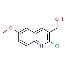 ChemSpider 2D Image | 2-Chloro-6-methoxyquinoline-3-methanol | C11H10ClNO2