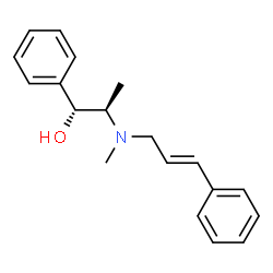ChemSpider 2D Image | (1R,2R)-2-{Methyl[(2E)-3-phenyl-2-propen-1-yl]amino}-1-phenyl-1-propanol | C19H23NO