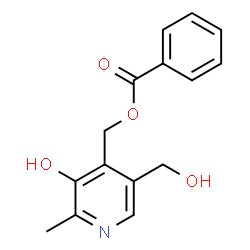 ChemSpider 2D Image | 3,4-Pyridinedimethanol, 5-hydroxy-6-methyl-, alpha4-benzoate | C15H15NO4