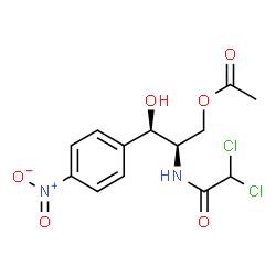 ChemSpider 2D Image | Chloramphenicol acetate | C13H14Cl2N2O6