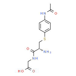 ChemSpider 2D Image | S-(4-Acetamidophenyl)-L-cysteinylglycine | C13H17N3O4S