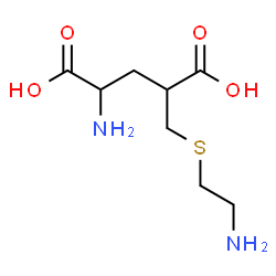 ChemSpider 2D Image | 4-{[(2-Aminoethyl)sulfanyl]methyl}glutamic acid | C8H16N2O4S