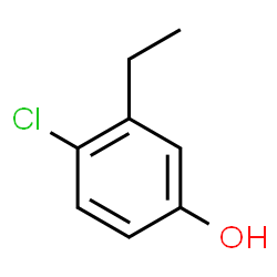 ChemSpider 2D Image | 4-Chloro-3-ethylphenol | C8H9ClO