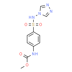 ChemSpider 2D Image | Methyl [4-(4H-1,2,4-triazol-4-ylsulfamoyl)phenyl]carbamate | C10H11N5O4S