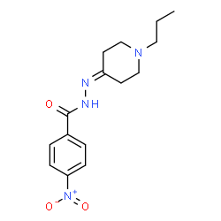 ChemSpider 2D Image | 4-Nitro-N'-(1-propyl-4-piperidinylidene)benzohydrazide | C15H20N4O3
