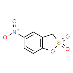 ChemSpider 2D Image | 5-Nitro-3H-1,2-benzoxathiole 2,2-dioxide | C7H5NO5S