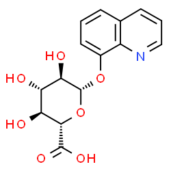 ChemSpider 2D Image | 8-HYDROXYQUINOLINE GLUCURONIDE | C15H15NO7