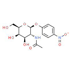 ChemSpider 2D Image | p-Nitrophenyl-N-acetyl-Î²-D-galactosaminide | C14H18N2O8