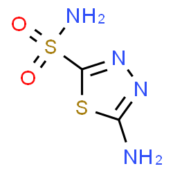 ChemSpider 2D Image | 5-AMINO-1,3,4-THIADIAZOLE-2-SULFONAMIDE | C2H4N4O2S2