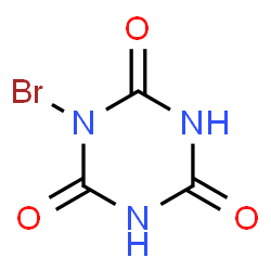 ChemSpider 2D Image | bromoisocyanuric acid | C3H2BrN3O3