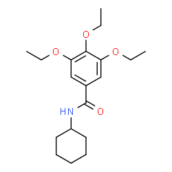 ChemSpider 2D Image | N-Cyclohexyl-3,4,5-triethoxybenzamide | C19H29NO4