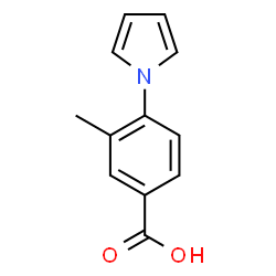 ChemSpider 2D Image | 3-METHYL-4-(PYRROL-1-YL)BENZOIC ACID | C12H11NO2