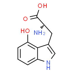 ChemSpider 2D Image | 4-Hydroxy-L-tryptophan | C11H12N2O3