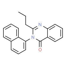 ChemSpider 2D Image | 3-(1-Naphthyl)-2-propyl-4(3H)-quinazolinone | C21H18N2O