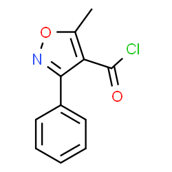 ChemSpider 2D Image | 3-phenyl-5-methylisoxazole-4-carbonyl chloride | C11H8ClNO2