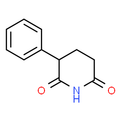 ChemSpider 2D Image | 3-Phenyl-2,6-piperidinedione | C11H11NO2