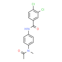 ChemSpider 2D Image | 3,4-dichloro-N-[4-(N-methylacetamido)phenyl]benzamide | C16H14Cl2N2O2