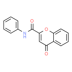 ChemSpider 2D Image | 4-Oxo-N-phenyl-4H-chromene-2-carboxamide | C16H11NO3