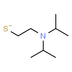 ChemSpider 2D Image | 2-(Diisopropylamino)ethanethiolate | C8H18NS