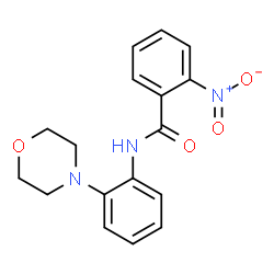 ChemSpider 2D Image | N-[2-(4-Morpholinyl)phenyl]-2-nitrobenzamide | C17H17N3O4